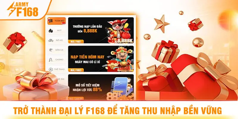 Trở Thành Đại Lý F168 Để Tăng Thu Nhập Bền Vững